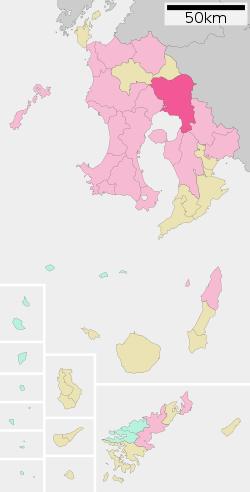 Kirishima in Kagoshima Prefecture Ja.svg