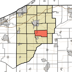 Map highlighting Washington Township, LaPorte County, Indiana.svg