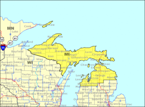 MI 1st congressional district (106th Congress).PNG