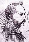 Sketch of a whiskered Inspector Abberline