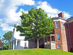 First Presbyterian Church and village hall