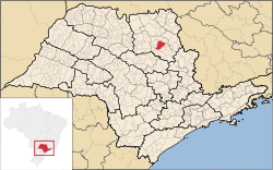 Location of Ribeirão Preto