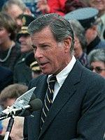 Maryland Governor Harry Hughes speaking at Fort Belvoir, Feb 16, 1985.jpg