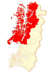 Location in the Aysén del General Carlos Ibáñez del Campo Region
