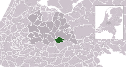 Highlighted position of Wijk bij Duurstede in a municipal map of Utrecht