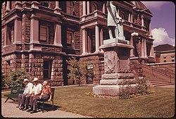 Harrison County Courthouse, built in 1894, is listed on the National Register of Historic Places