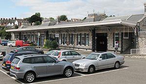2009 at Teignmouth station - forecourt.jpg