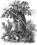 John & Thomas Bewick. Image from The Chase by William Somervile. 1802 02.png