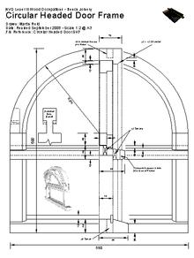 A sample 2D drawing produced in AutoSketch and used by UK Advanced Joinery Students.