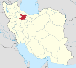 Location of Qazvin Province in Iran
