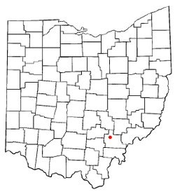 Location of Chauncey, Ohio
