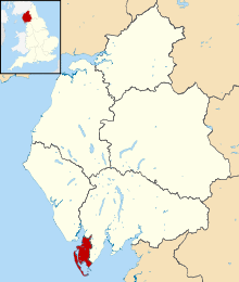 Shown within Cumbria