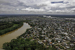 Aerial view of the city
