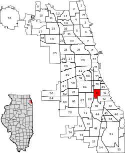 Location within the city of Chicago