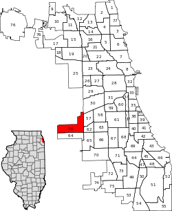 Location within the city of Chicago