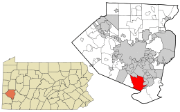 Location in Allegheny County and the U.S. state of Pennsylvania.