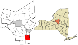 Location in Oneida County and the state of New York.