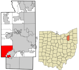Location in Summit County and the state of Ohio.