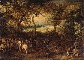 David Vinckboons - An Officer Preparing His Troops for an Ambush - WGA25110.jpg