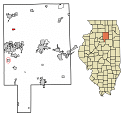 Location in LaSalle County, Illinois