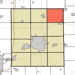 Location of Niles Township in Delaware County