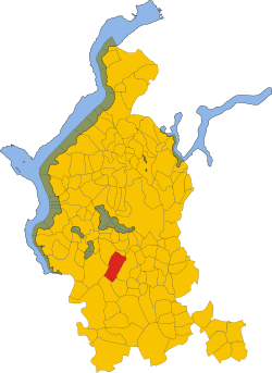 Map of comune of Mornago (province of Varese, region Lombardy, Italy).svg