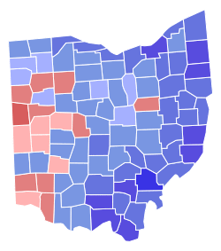 Ohio Gubernatorial Election Results by County, 2006.svg