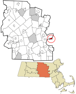 Location in Worcester County and the state of Massachusetts.