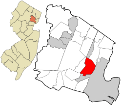 Location in Essex County and the state of New Jersey.