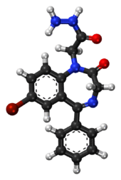 Gidazepam ball-and-stick model.png