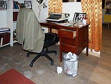 Eddie Braben's desk, Florence Institute.jpg