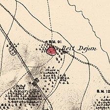 Historical map series for the area of Bayt Dajan (1870s).jpg