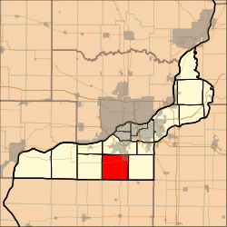 Location in Rock Island County