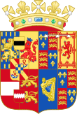 Coat of arms of William and Mary as Prince and Princess of Orange.svg