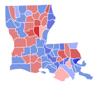 Louisiana Senate Election Results by County, 2008.svg
