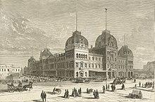 An ornate railroad terminal