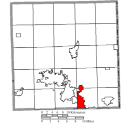 Location of Girard in Trumbull County