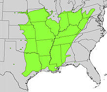 Gleditsia triacanthos range map.jpg