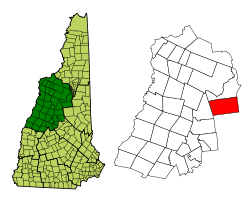 Location in Grafton County, New Hampshire