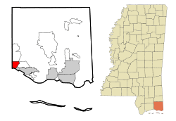 Location of St. Martin, Mississippi