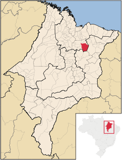 Location in Maranhão state