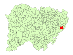 Location in Salamanca