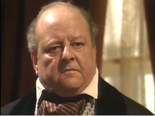 John Sharp (1920 – 1992) playing Percy Spendilow in the episode "A Clear Conscience" in the series "The Onedin Line".png