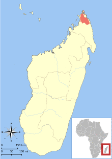 Eulemur coronatus range map.svg