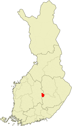 Location of Hankasalmi in Finland