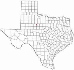 Location of Hamlin, Texas