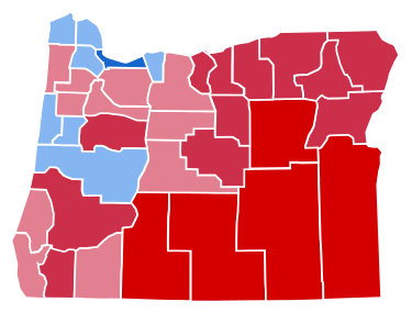 Oregon Presidential Election Results 2004.svg