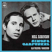 Artwork for the Dutch vinyl single; its similar variant mentions The Graduate above the song title