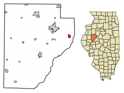 Location of Banner in Fulton County, Illinois.