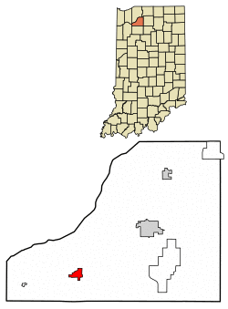 Location of North Judson in Starke County, Indiana.